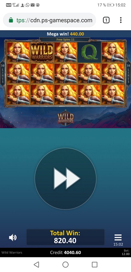 wild wariors casino game